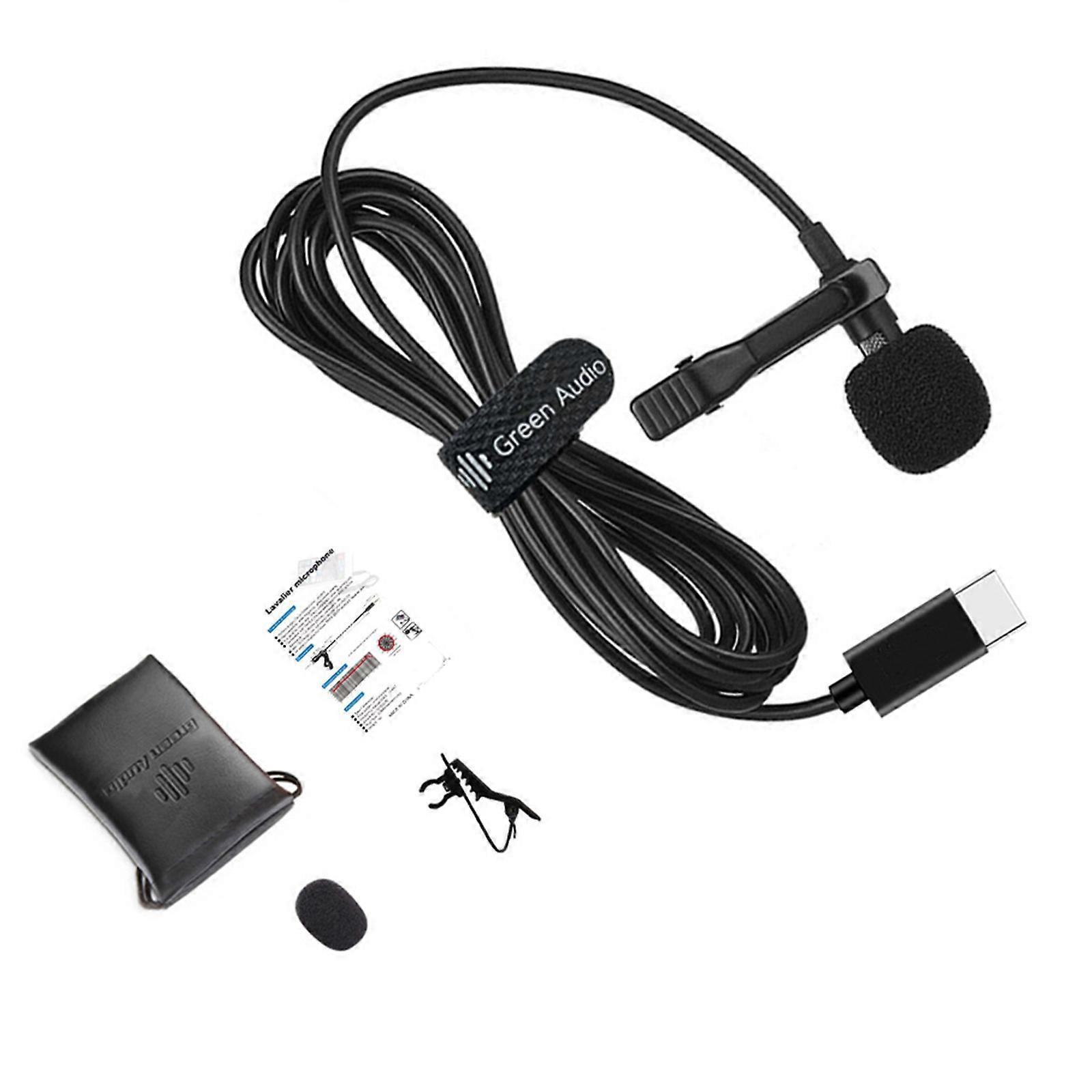 USB C Clip On Mic Omnidirectional