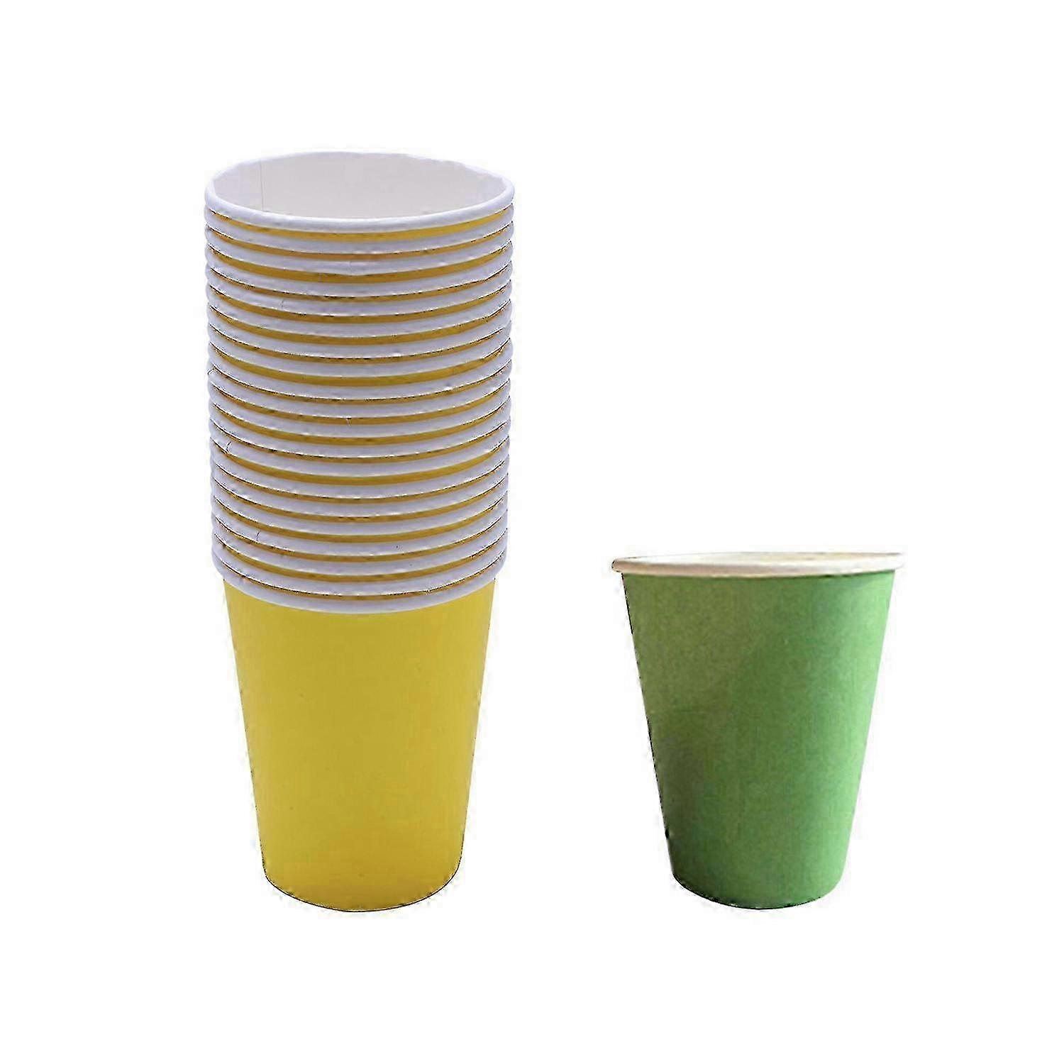 Solid Colour 9Oz Paper Cups 40pcs