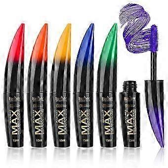 Waterproof Colored Mascara Set, Vivid Longlasting Colors, 6 Shades Smudgeproof for Sensitive Eyes New Arrival S04