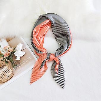 27.55" Square Silk Like Head Scarf - Women's Fashion Silk Feeling Scarf for Hair Wrapping and Sleeping at Night. ST-11