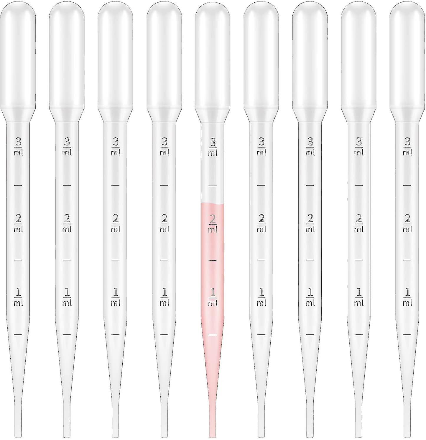 100 Pieces Pipettes, Transparent Graduated Pipettes