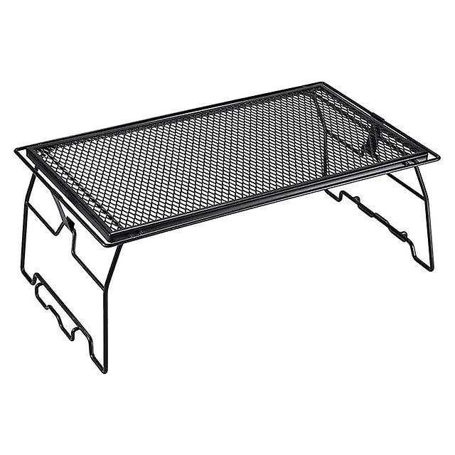 Iron Foldable Campfire Grill Stackable Storage Rack Camping Grill T-238-1t