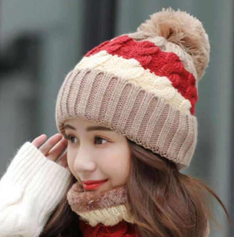 (khaki Mössa Halsduk Set