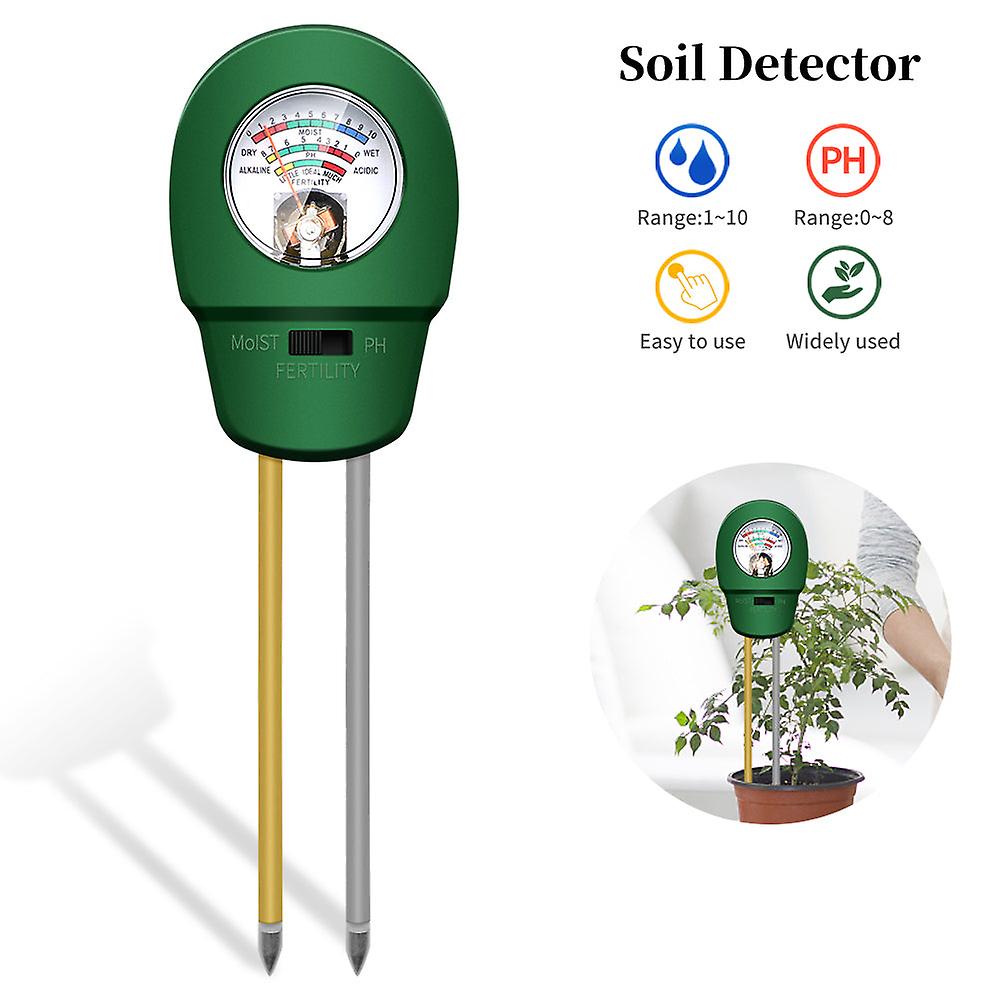 3 In 1 Soil Moisture Fertility Meter Water Ph Tester Fertility Soil Meter Gardening Detector For Plants Ph Monitor Detector