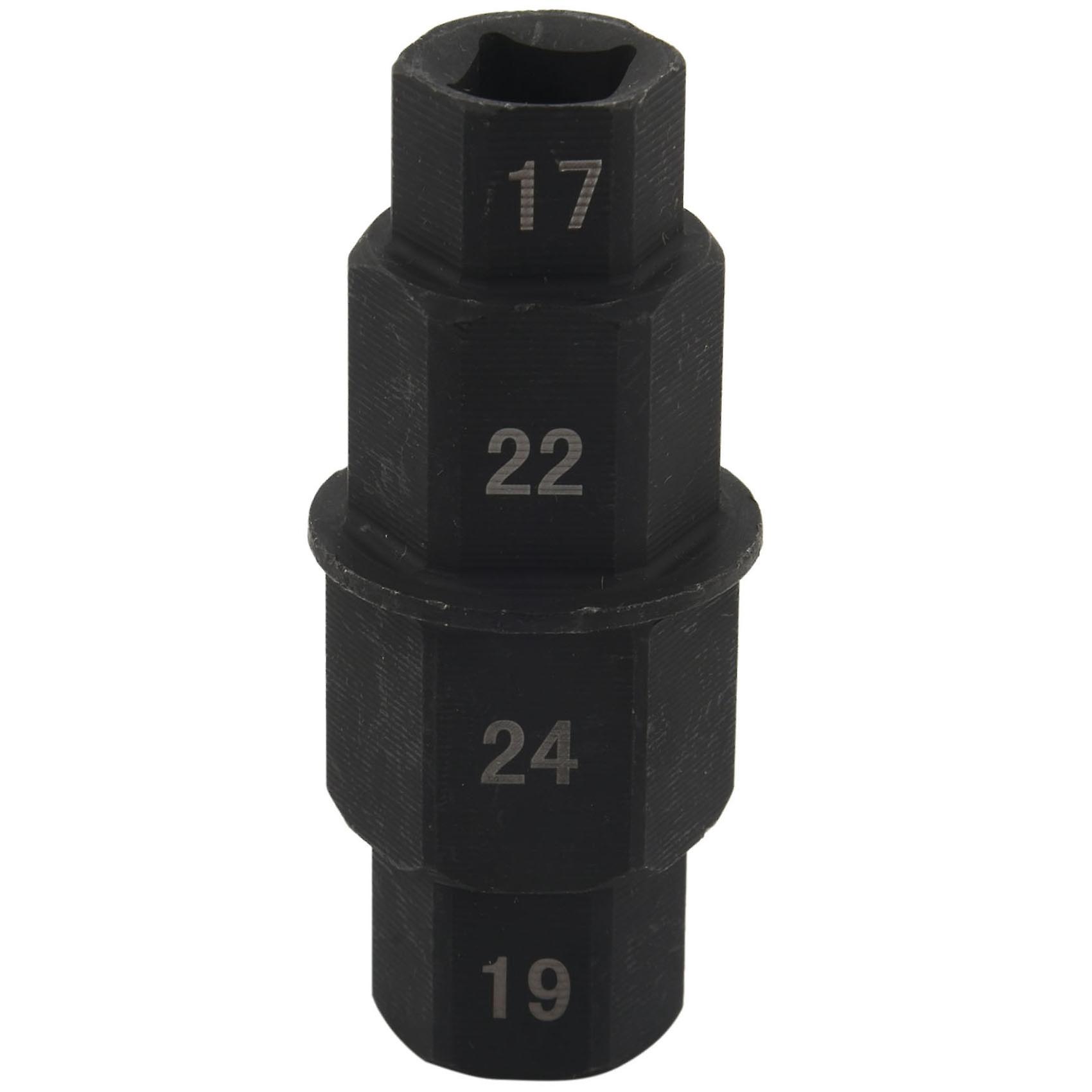 Motorcycles Hex Axle Tool - 17Mm, 19Mm, 22Mm, 24mm - Front Hub Axle Spindle Socket Adapter Tool 3/8