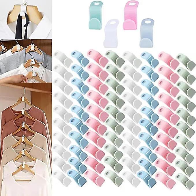 Clothes Hanger Connector Hooks, 80pcs Sturdy Mini Cascading Thickened 20lbs Space Saving Closet Organizer