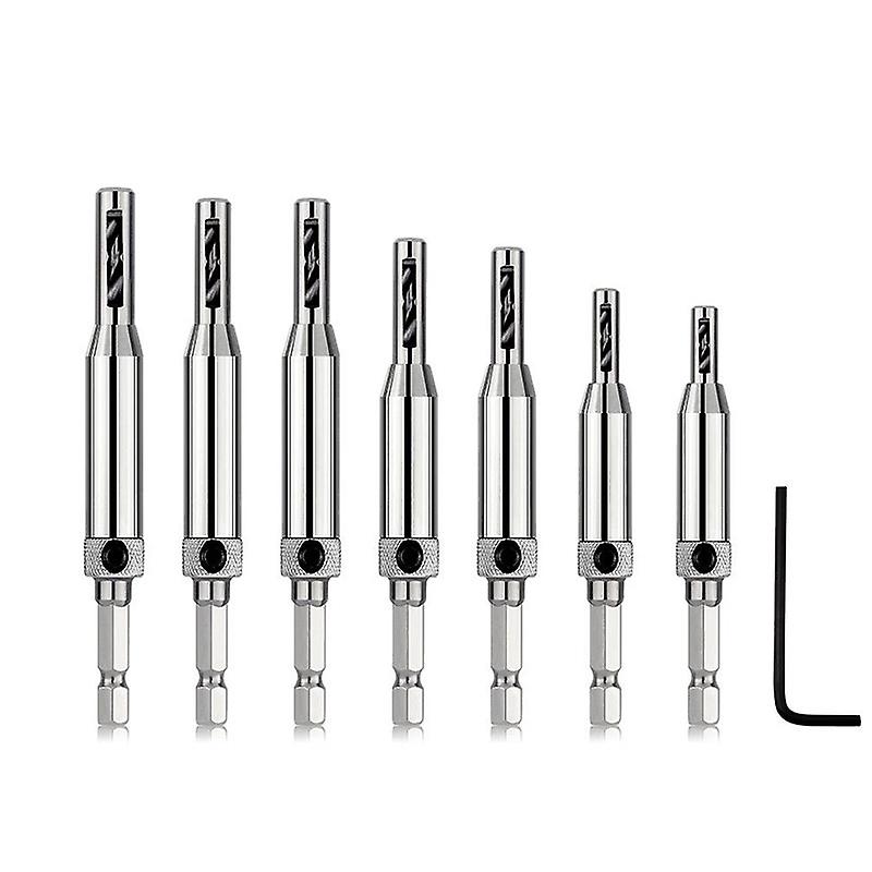 Ring Drill Bit,Drilling Depth Stop,Depth Stop Collar,Ring Positioner,Limiting Collars with Hex Wrench for Drill Bits