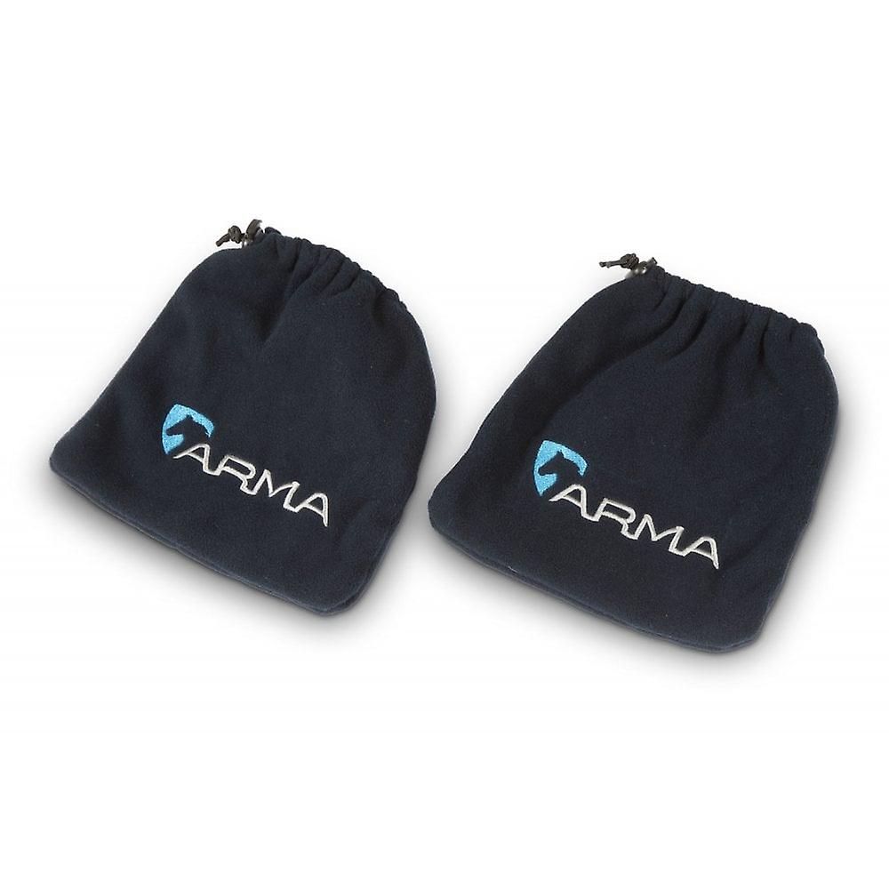 Shires Arma Fleece Stirrup Covers - Navy Blue