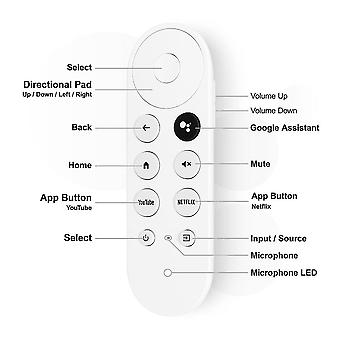 FOXRMT Google Vervangende afstandsbediening voor Google Chromecast 4k Snow Streaming Media Player, G9N9N Bluetooth afstandsbediening voor Google TV GA01920 US/GA01923 US/GA01919 US/GA03131 US
