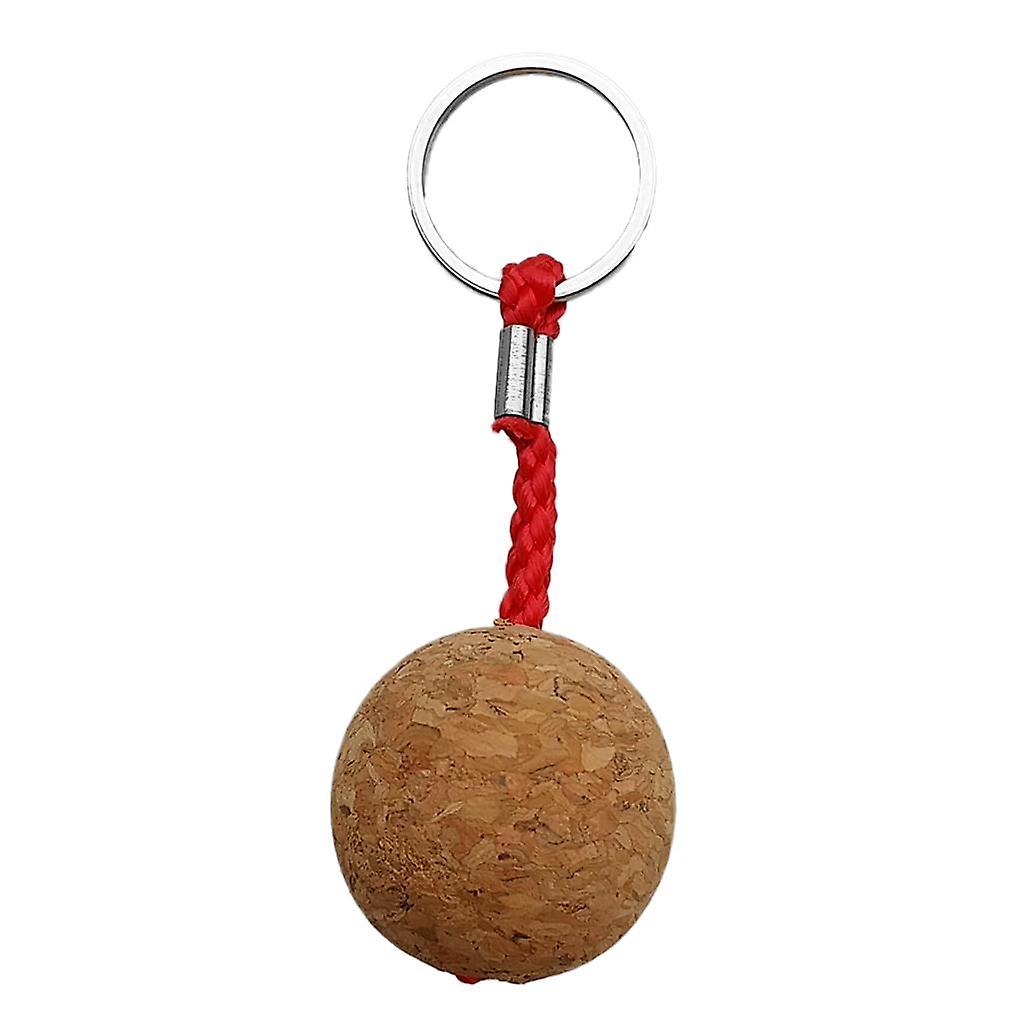 3.5cm Single Ball Cork Keyring Buoyant Key Ring Marine Sailing Boat Float