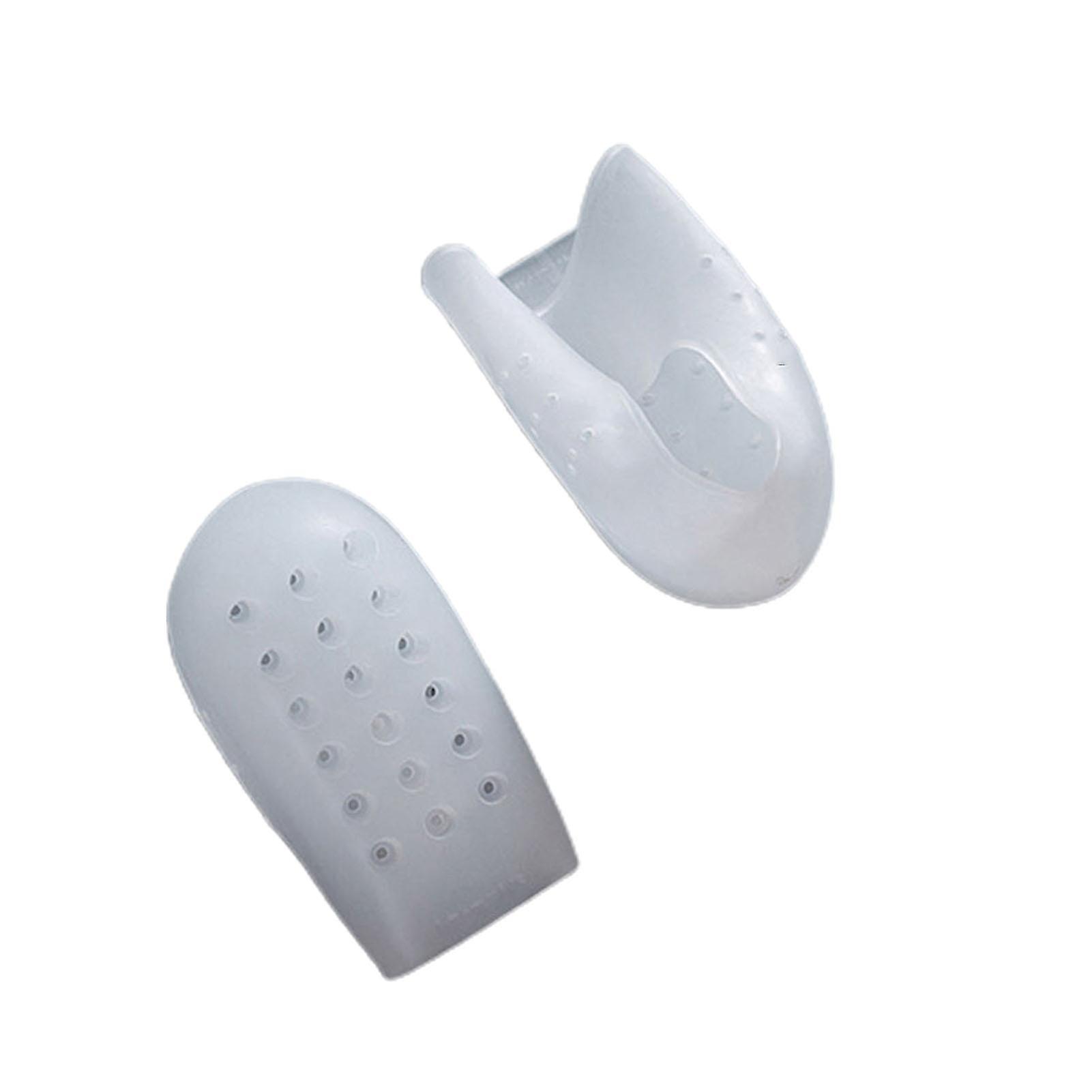 1 Pair Shoe Insoles Concealed Height Increase Silicone Non-deformable Stretchy Heel Cushion Inserts For Daily Use