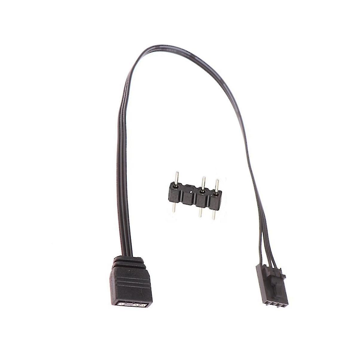 for 4pin Rgb to Standard Argb 3-pin 5v Adapter Connector Rgb Cable 25cm