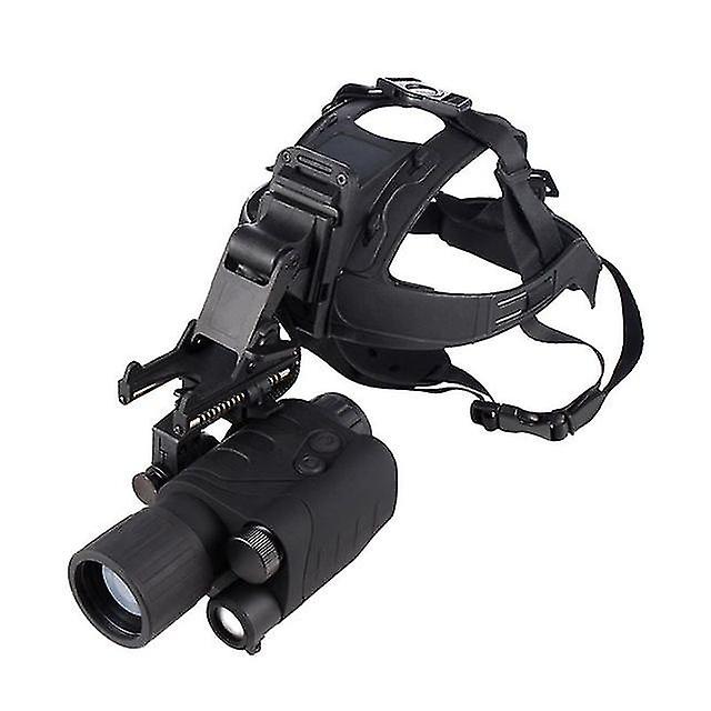 Rg55-1 Compact Helmet Night Vision Hunting Monocular 1x24 Head Mounted Imaging Infrared Night Vision Scope View In Full Darkness