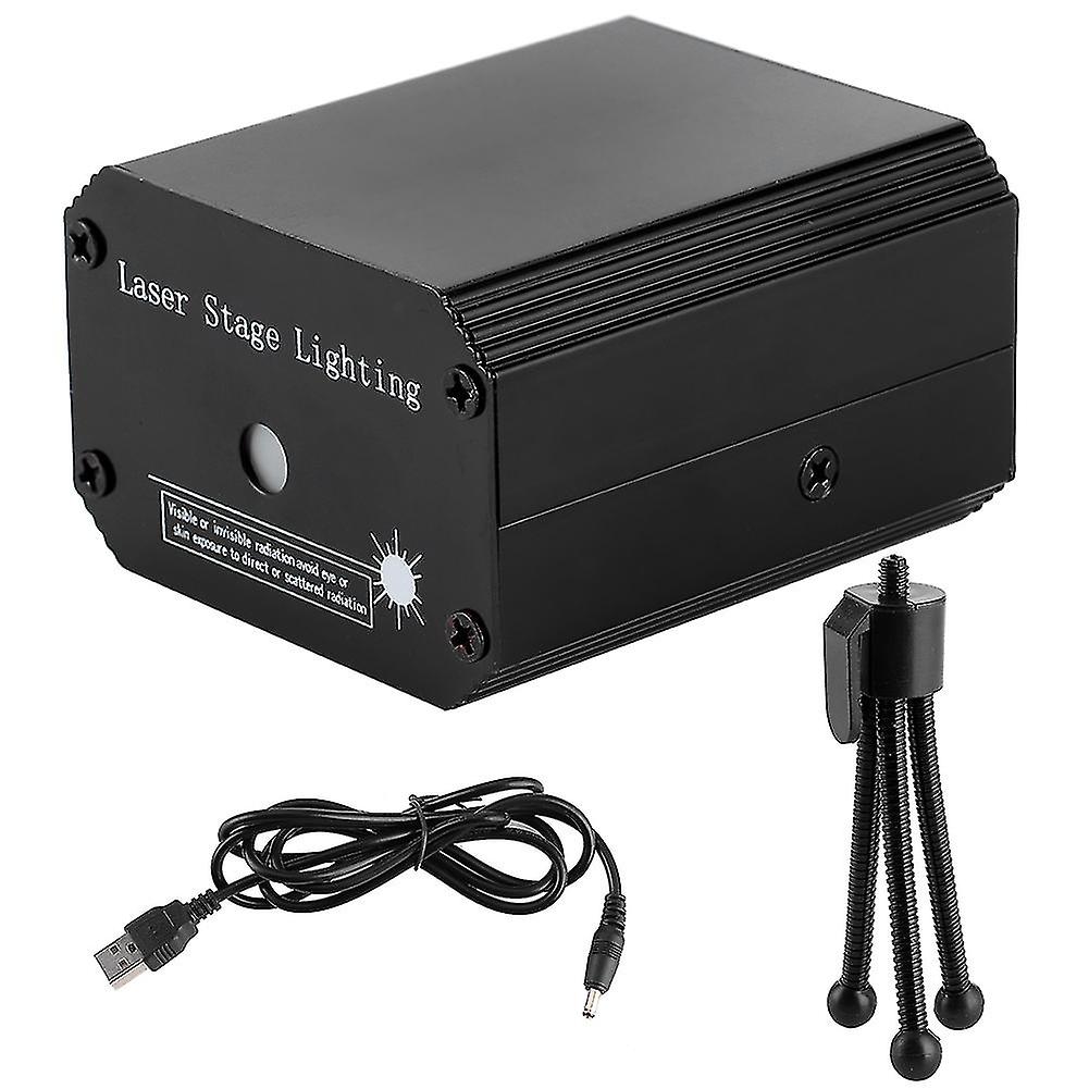 LED Mini Dj Bar Stage Light Sound Control Christmas Projector Light with Tripod for Club Party