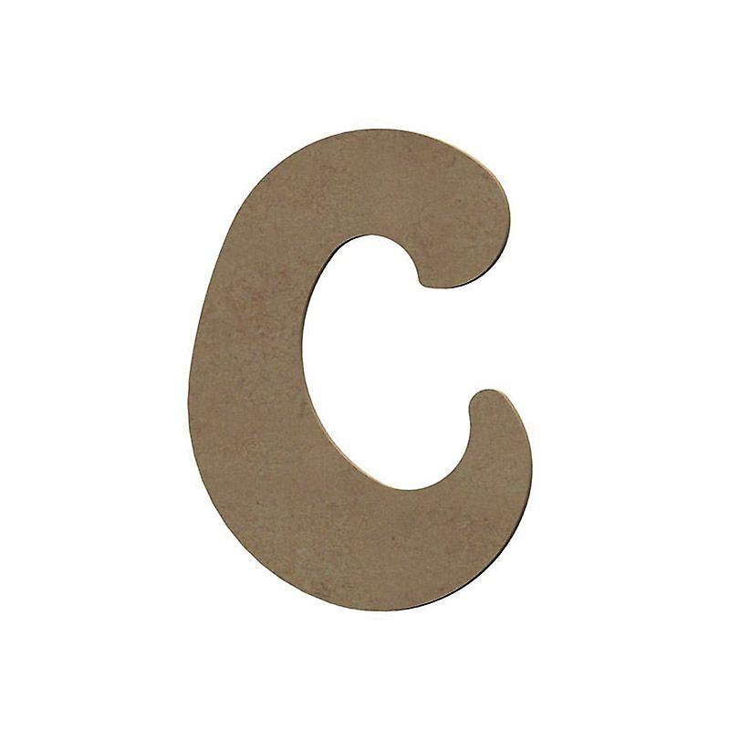 Capital letter C in MDF wood to decorate - 8 cm
