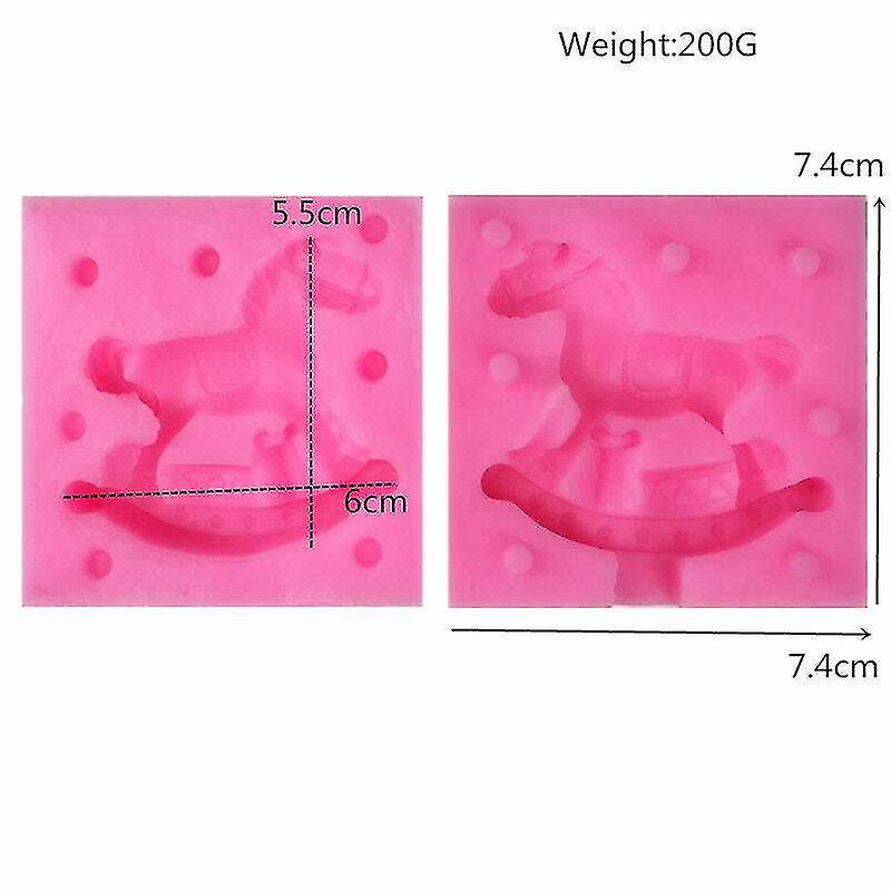 Cake Pans Molds The New 3d Three-dimensional Trojan-shaped Gypsum Mold 2pcs/set