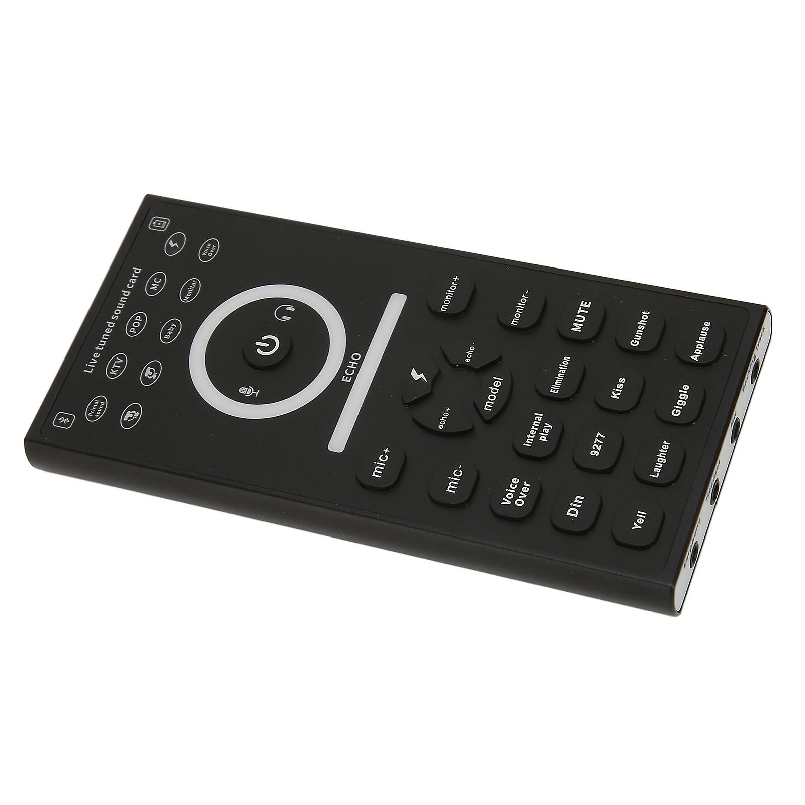 Mini Voice Changer Device Multi Sound Effects Plug and Play Handheld Live Sound Card for Phone PC