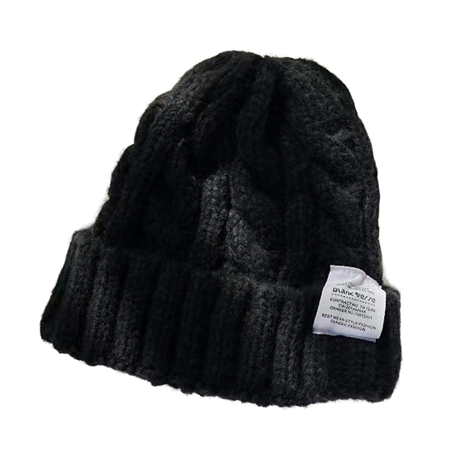 Hedging Cap Bouncy Thickened All Match Fine Workmanship Soft Keep Warm Plush Knitted Texture Twist