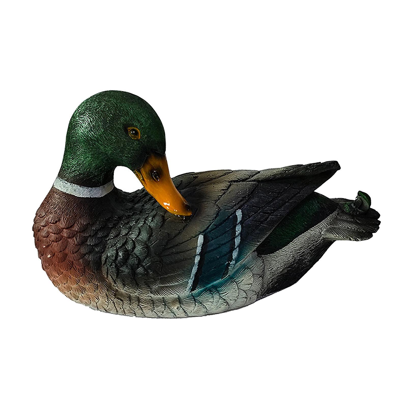 Realistisches Harz Mandarinentenjagd Köder Pool Teich Dekore weiblich