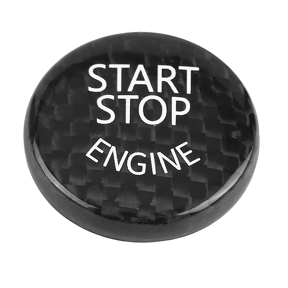 Engine Start Button Coverfor BM,Car Carbon Fiber Engine Engine Button Cover Engine Start Button Cover Sturdy Construction