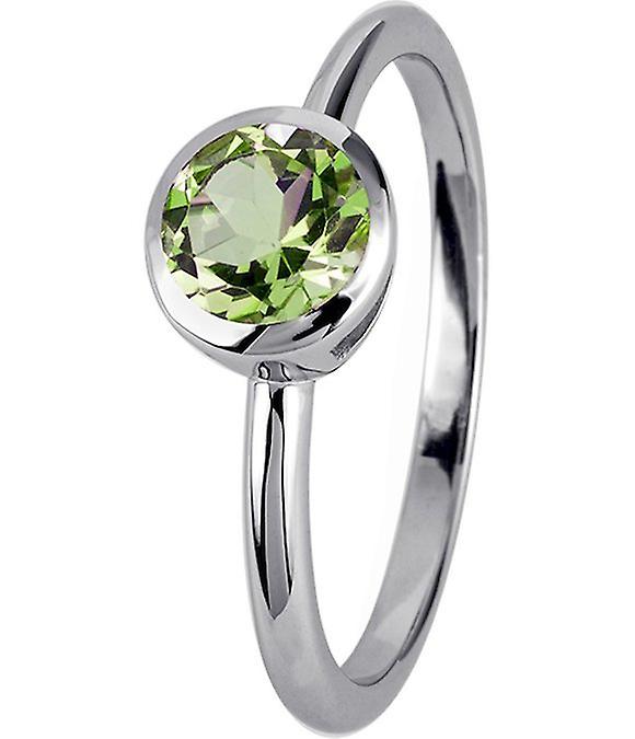 Jacques Lemans - Sterling Silver Ring with Peridot - SE-R101B56 - Ring width: 56