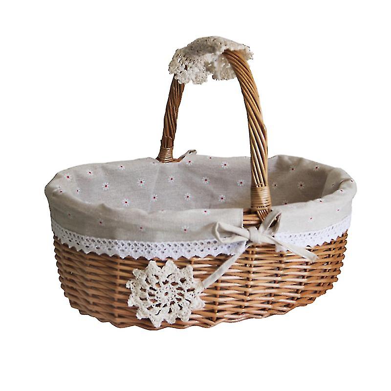 1pcs Wicker Food Tray