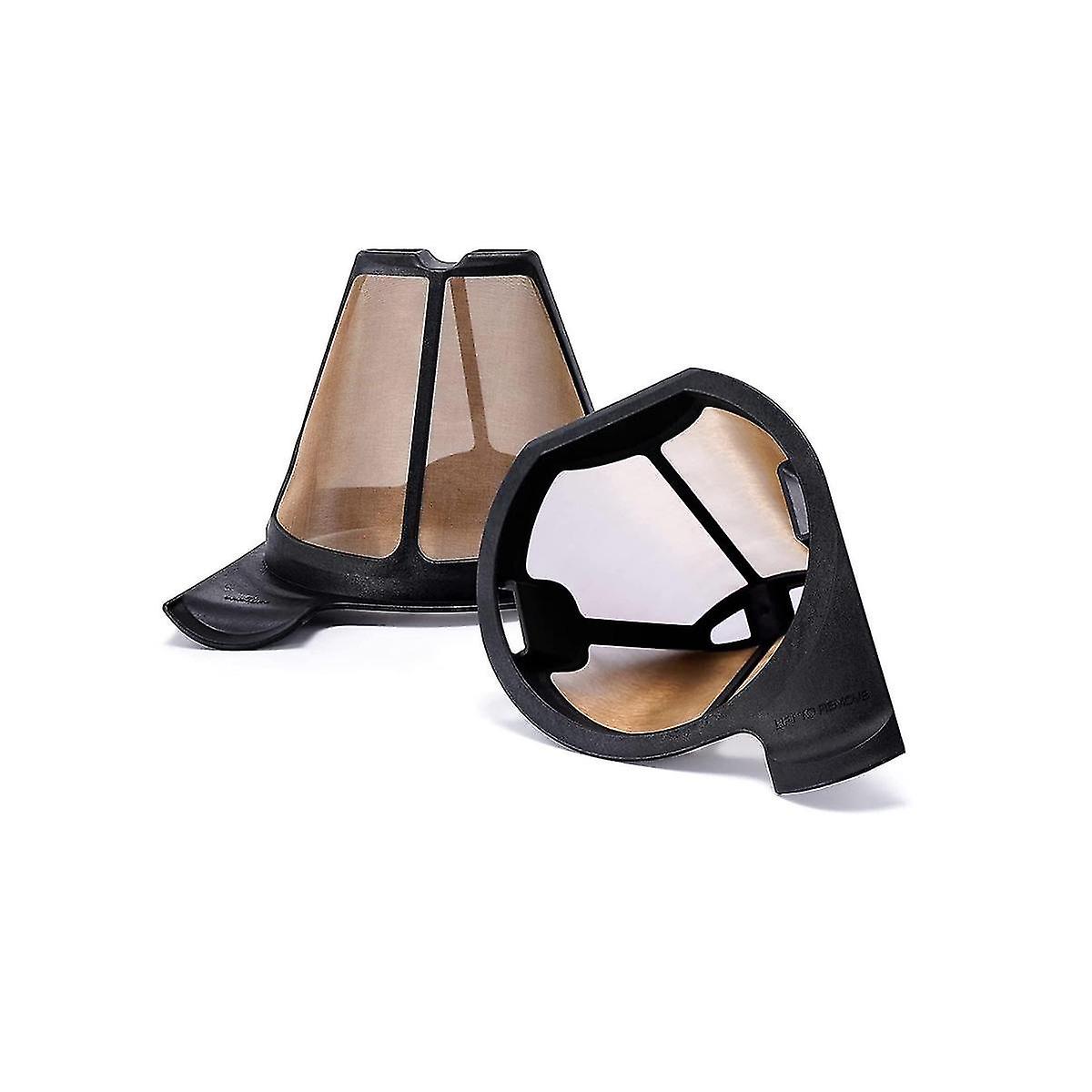 2pcs Reusable Coffee Filters For Ninja Cf09x Coffee Bar Permanent Replacement Cone Coffee Maker Filter