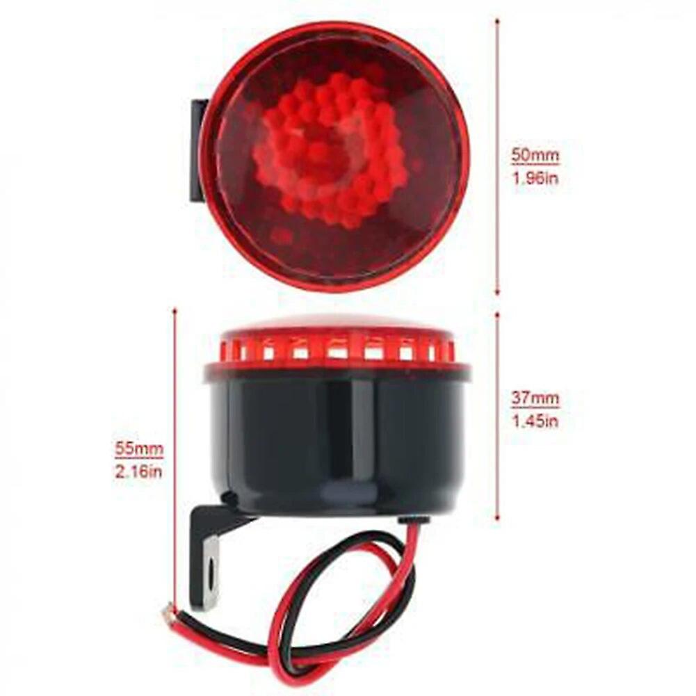 Beep Reverse Beeper Air Horn DC 12V 105dB Warning Siren Sound Signal Backup Alarms Horns With Red LED For Motorcycle Car Vehicle~57502
