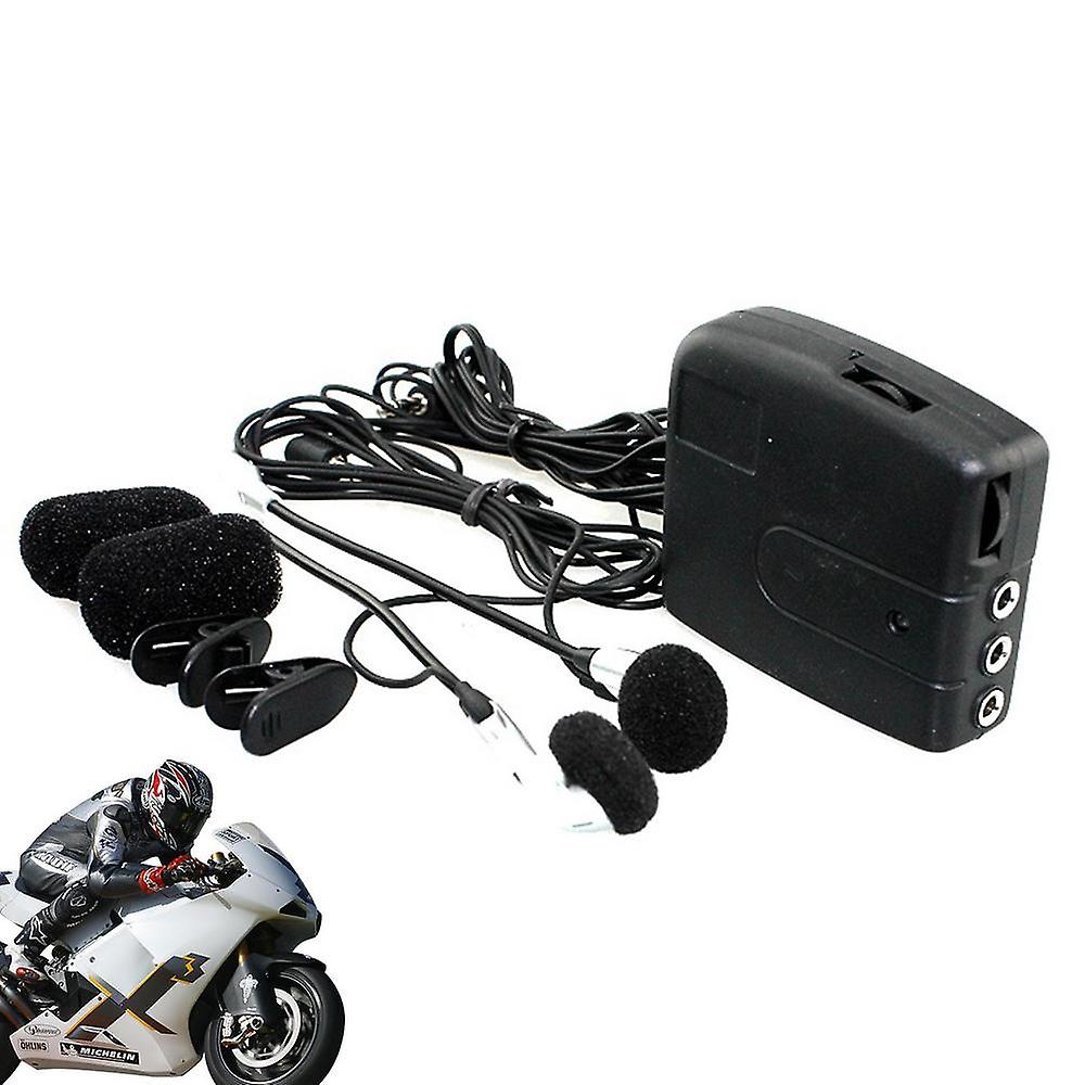 Motorcycle Helmet Headset Wireless Call Kit Wireless ABS Volume Controller Full Access Intercom~12118