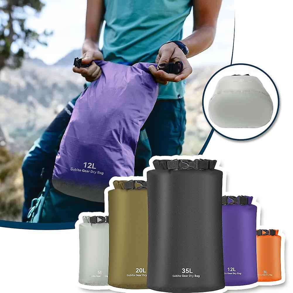 Meteorite 5L(B)$Waterproof bag lightweight waterproof bag rafting bag outdoor camping sundries storage bag camping multi-function storage bag 70D