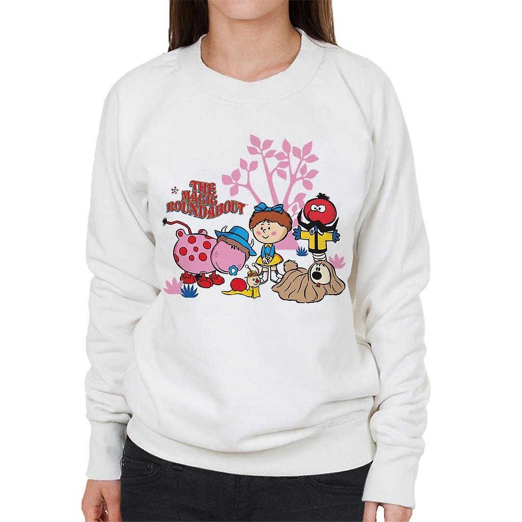 The Magic Roundabout Retro Cartoon Style Women's Sweatshirt