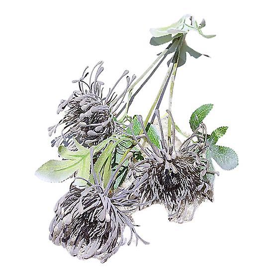 Artificial Flower Soft Table Centerpiece Lightweight Single Branch 3-prong Artificial Flower