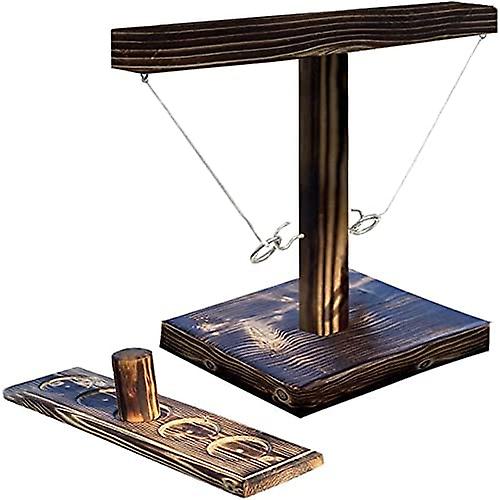 Hooks Ring Toss Game with Shot Ladder Bundle Square 5 Holes