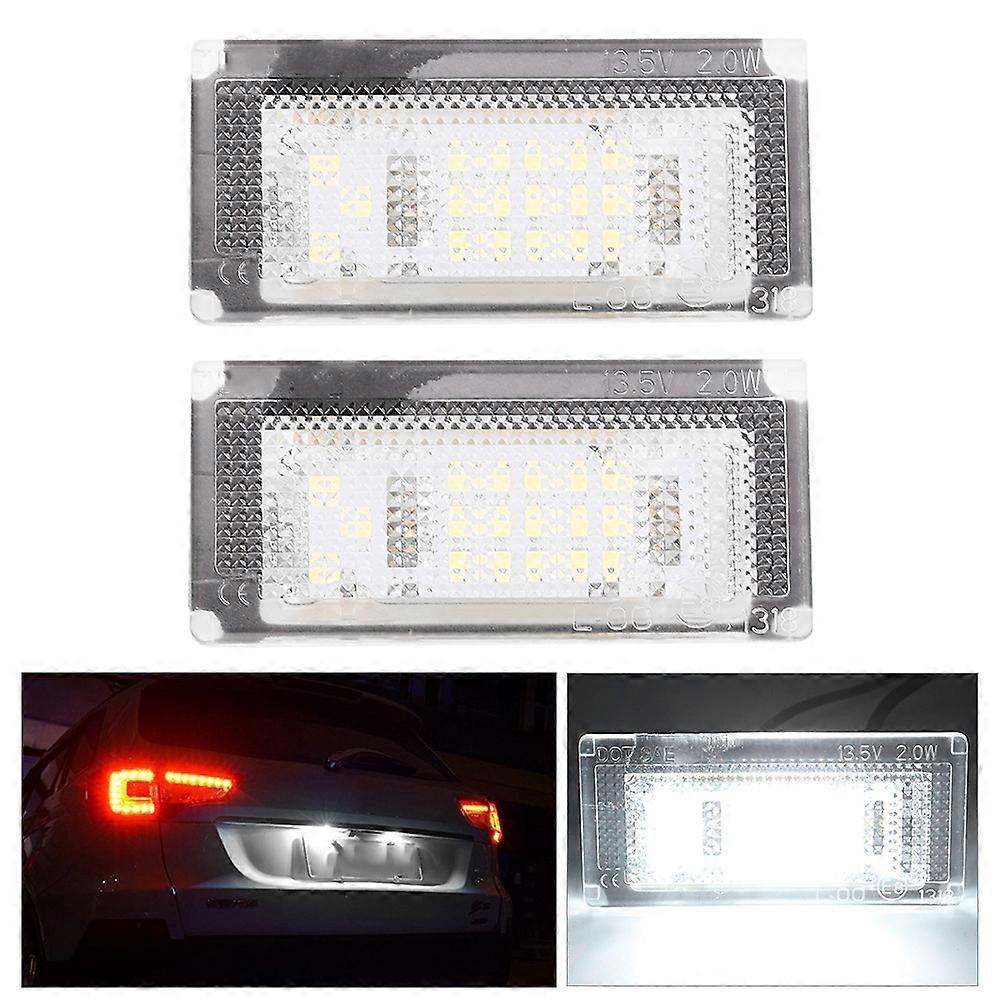 1 Pair 12V 18 SMD LEDs License Number Plate Light Lamp Fit for Mini Cooper S R53 2001-2006