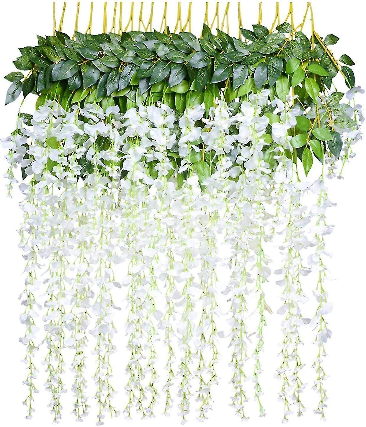 Fiori artificiali di piante artificiali, glicine artificiale, decorazione domestica, ogni filo è lungo 110 cm