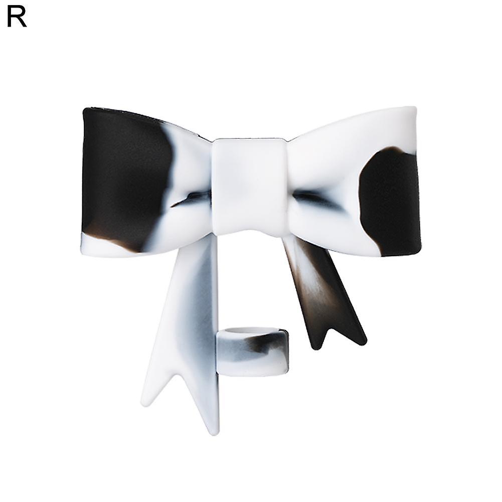 Black and white (R) $ silicone straw cap for Stanley straw cover 10mm straw dust cap bow cross-border new food grade