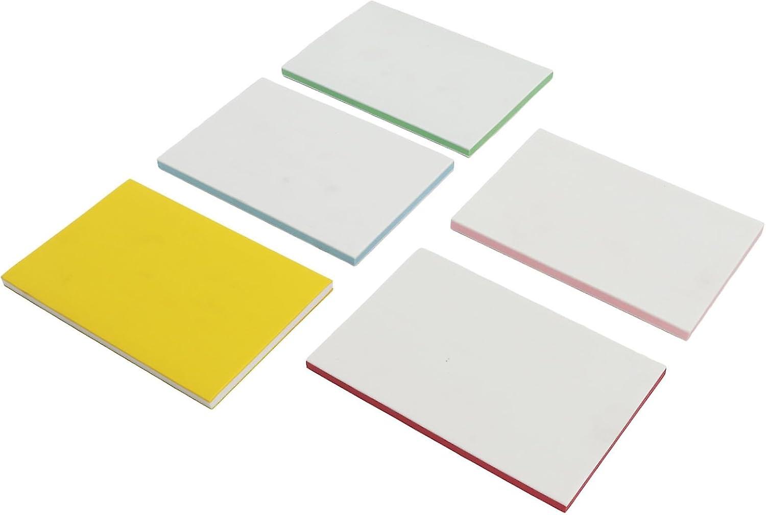 5PCS Rubber Carving Blocks Colourful Sandwiching Double Sided Block for Stamp Soft Rubber Crafts Sof