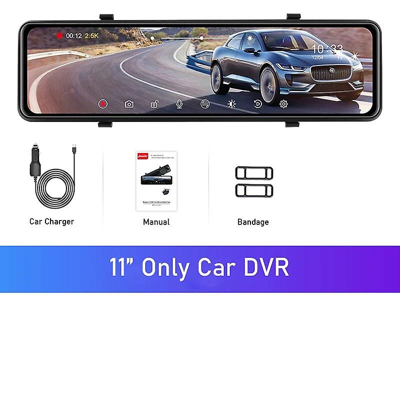 Jansite 11 Inch 2k Dash Cam Car Dvr Camera Drive Video Recorder Registrator Auto Dashboard 1440p Dual Dashcam Gps
