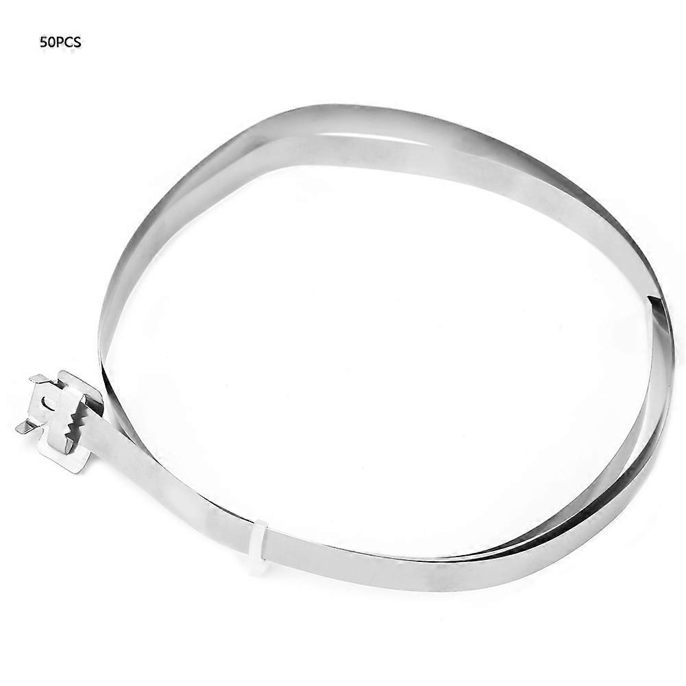 10mm * 1m rustfrit stål kabelbinder industrielle stangtråd kabelbindere stropper