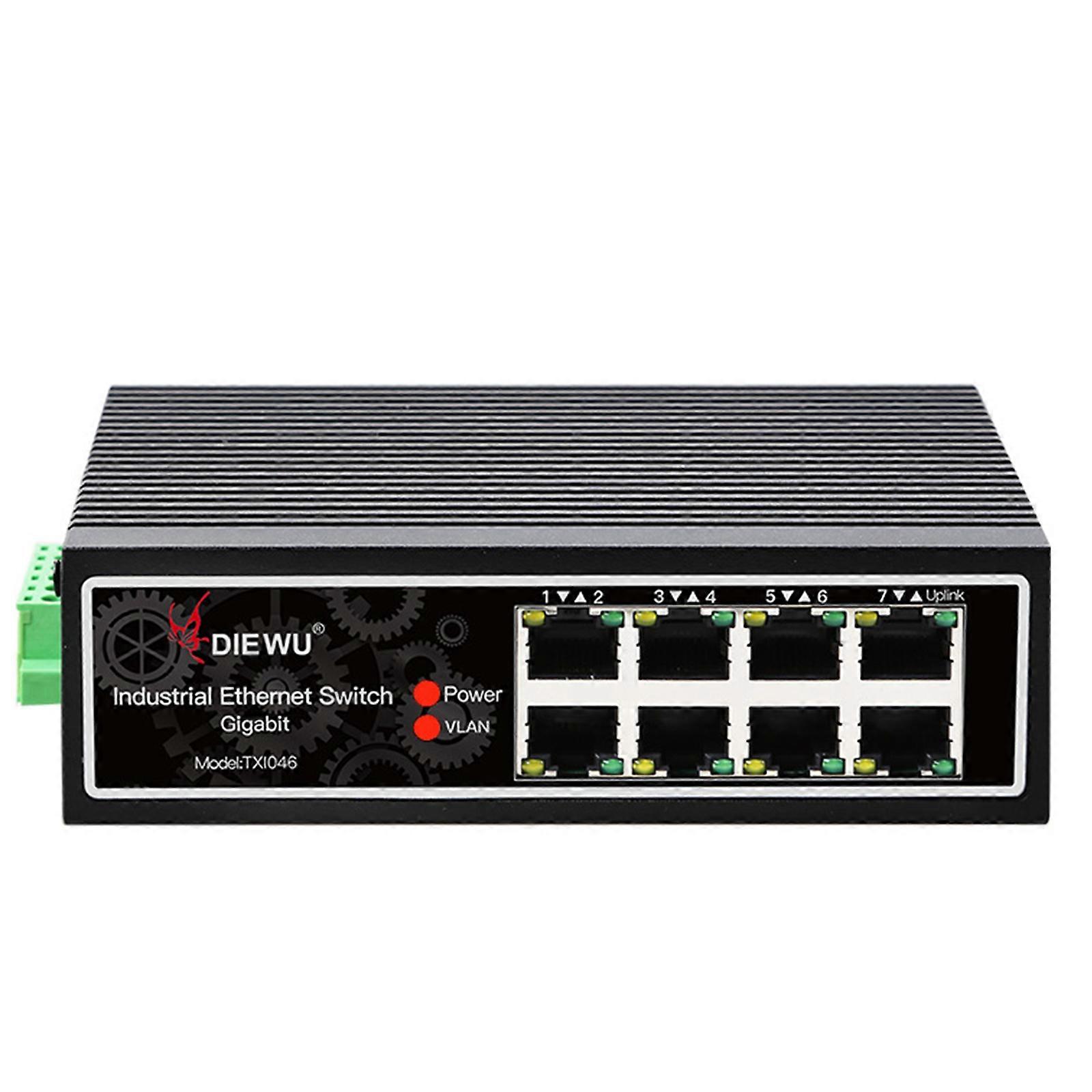  8-port 1000M Ethernet Switch 10/100/1000Mbp LAN Switching Hub Splitter Adapter