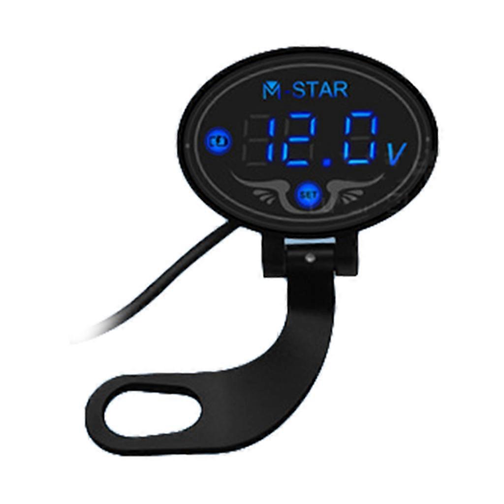  Motorcycle Accessory for DC 9V-24V Digital Voltmeter LED Display Voltage Panel M
