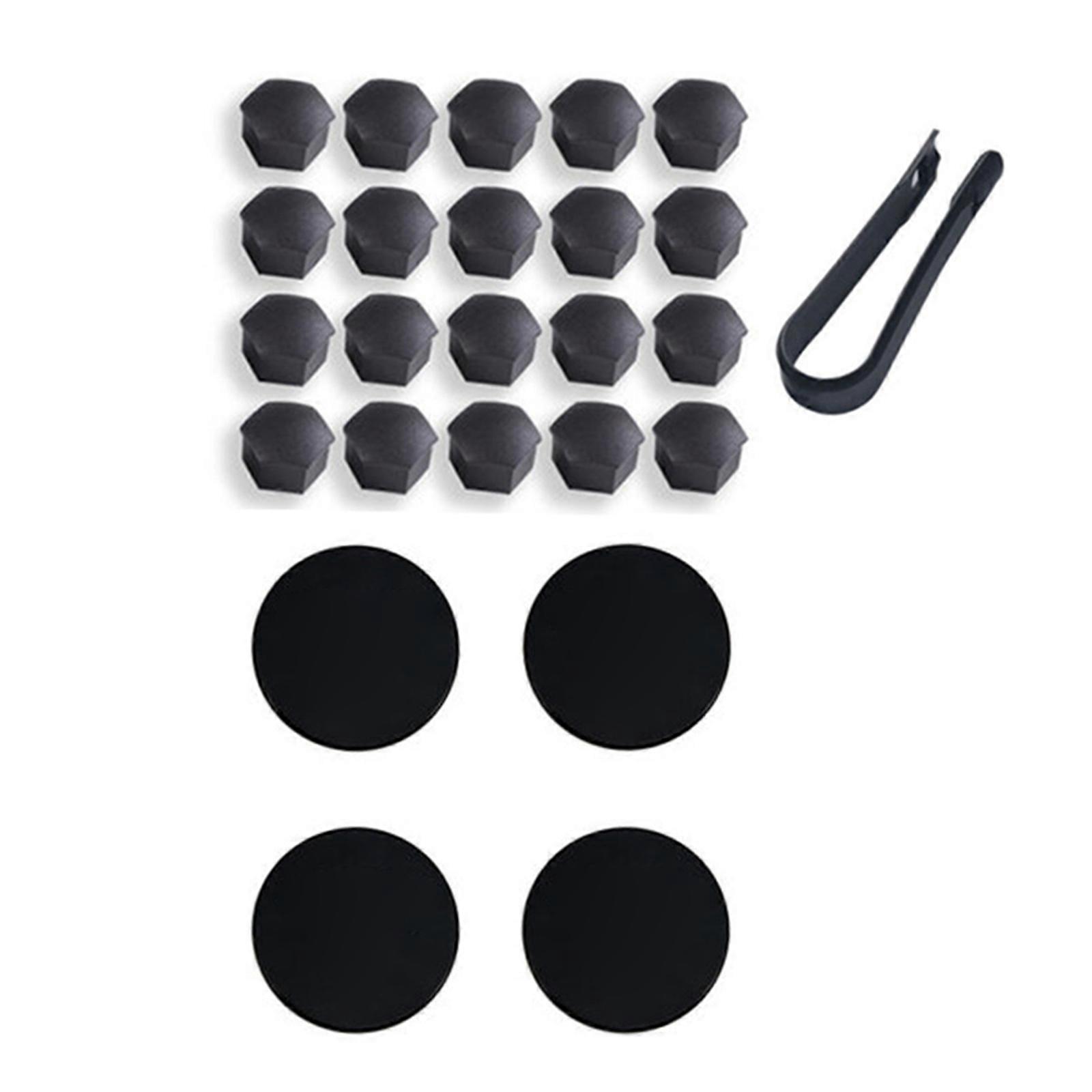 Hub Center Cap Kit Waterproof Scratch Resistant Wheel Hub Cap Screw Cap Set Replacement for Model 3 S X E2U1~1