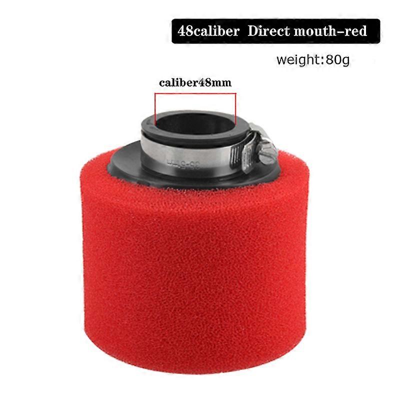 35 38 42 45 48 mm Stright κάμψη αγκώνα λαιμό αφρό αέρα φίλτρο σφουγγάρι καθαριστικό μοτοποδήλατο σκούτερ βρωμιά pit ποδήλατο μοτοσικλέτα κόκκινο kayo bse