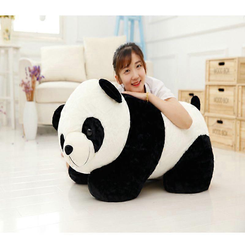 Cute Stuffed Animal Plush Toy Panda In Naive Black And White Markings Bearlike Baby Gifts For Children Fluffy Soft Red Kawaii