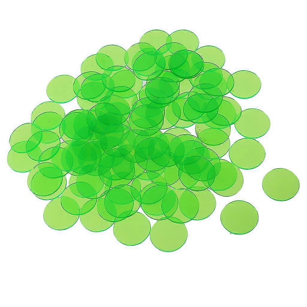 300pcs Professional Bingo Game Chips Counting Bingo Chips Plastic Multicolor
