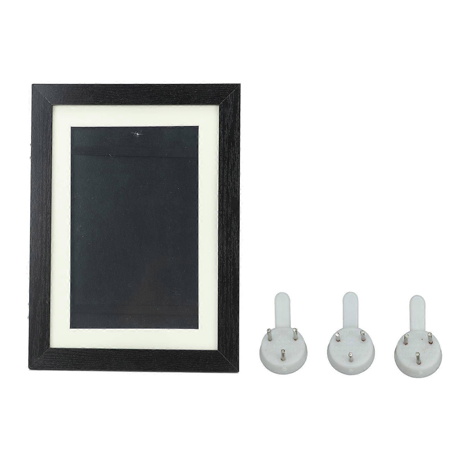 Kids Art Frame Composite Wood Front Opening Changeable Magnetic Picture Display for Crafts Drawing Black