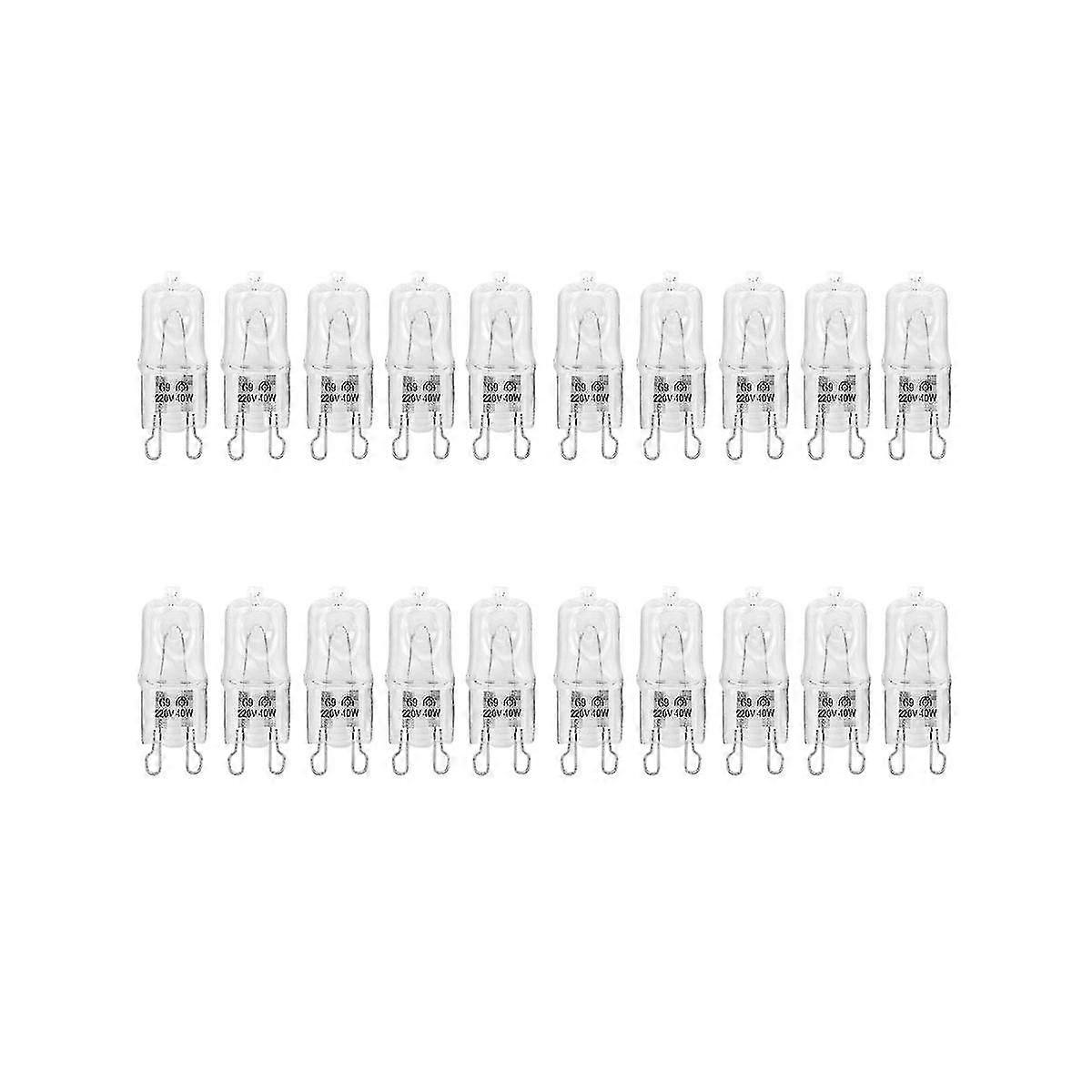 G9 Oven Light High Temperature Resistant Durable Halogen Bulb Lamp for Refrigerators Ovens Fans 40W