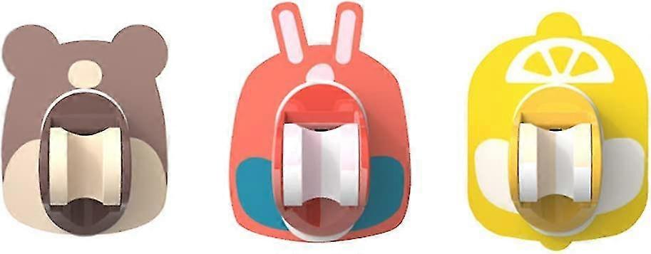 3 Pack Shower Head Holders, Adjustable Wall Mounted Holder, Cartoon Pattern, No Need To Drill