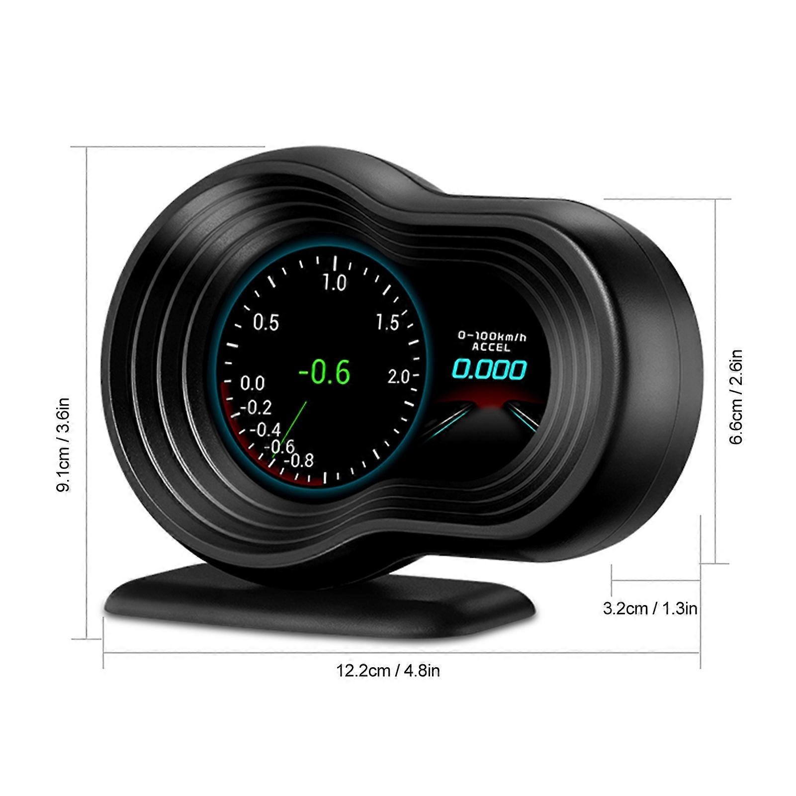 Universell head-up LCD-skjerm OBD2+GPS Auto HUD-skjerm Multifunksjonell projektor