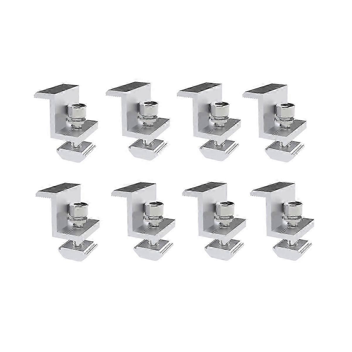 KINCJON 8 Pieces 35Mm Solar Panel Bracket Are Adjustable, Solar Mounting, Trapezoidal Sheet for Roof, RV, B